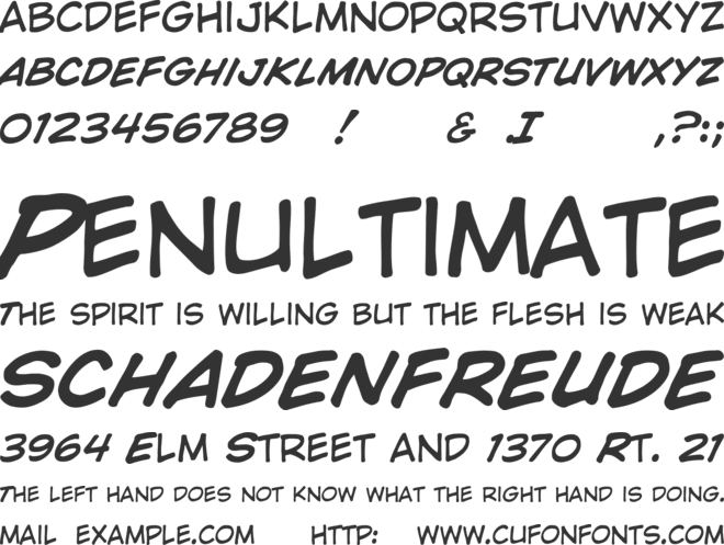 Wild And Crazy font preview