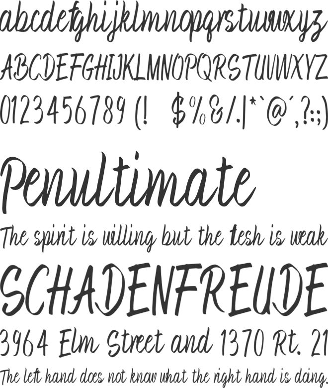 Hanumku font preview