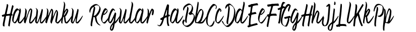 Hanumku Regular font