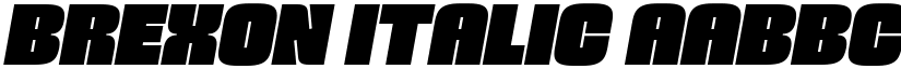 Brexon Italic font