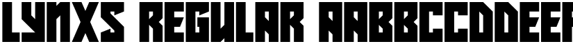 Lynxs Regular font