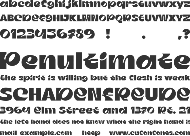 Ambagic font preview