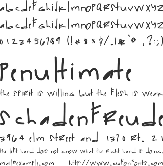 TheHundredClub font preview