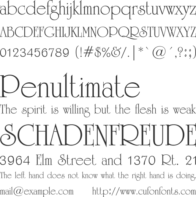 TF Arluck font preview