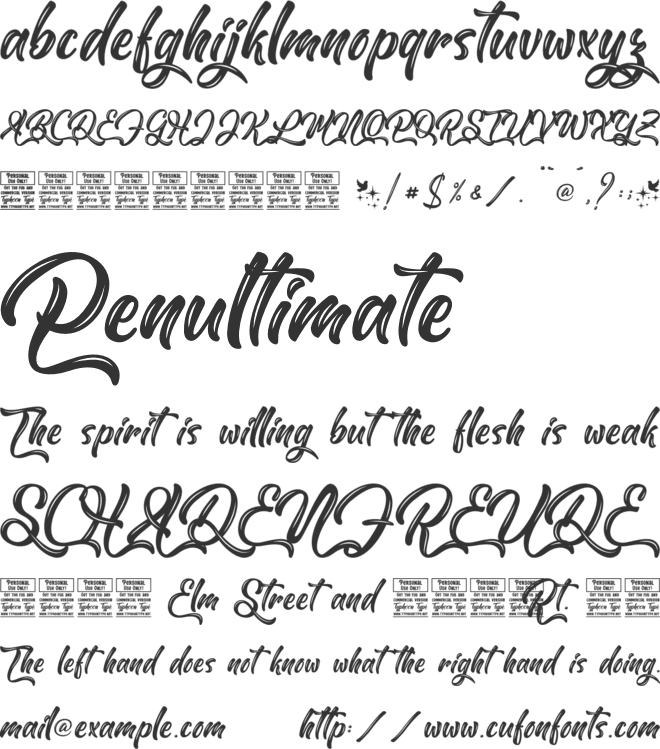 Heavenly Christmas Personal Use font preview