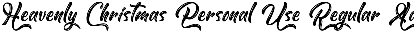 Heavenly Christmas Personal Use Regular font