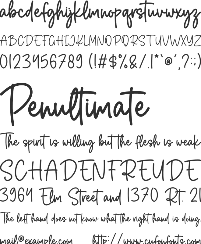 Pink Bloom font preview