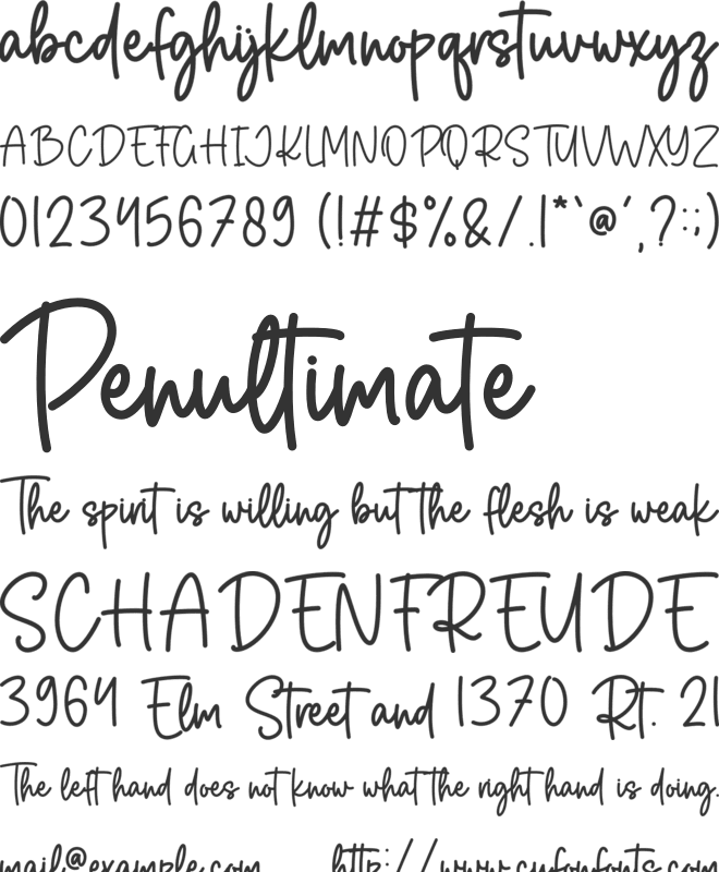 Pink Bloom font preview