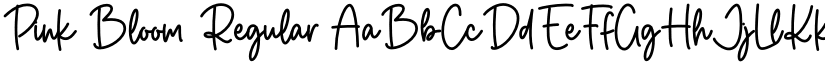 Pink Bloom Regular font