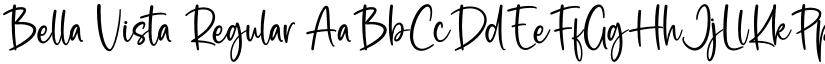 Bella Vista Regular font