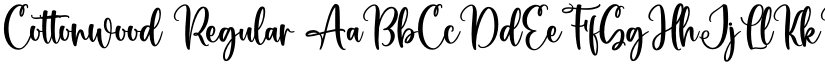 Cottonwood Regular font