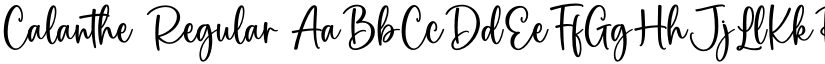 Calanthe Regular font
