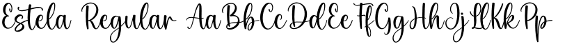 Estela Regular font
