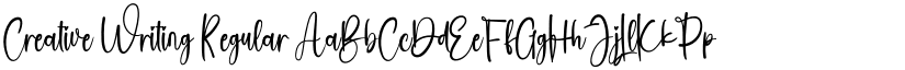 Creative Writing Regular font