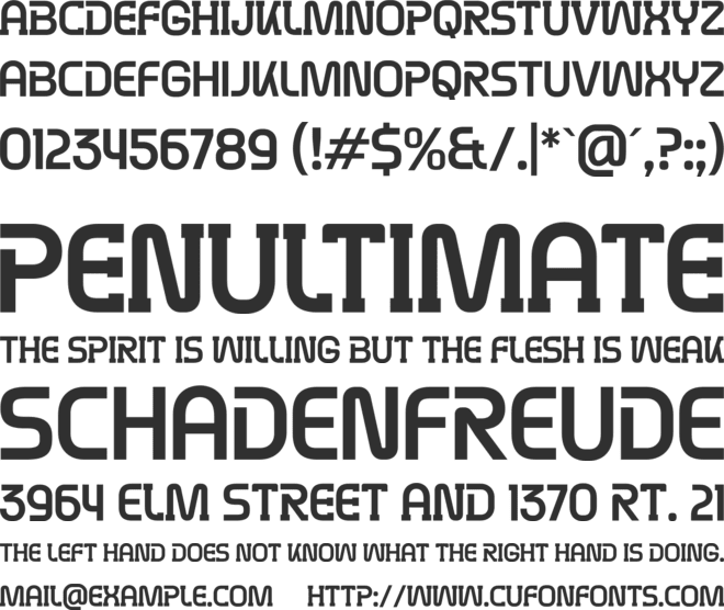 Explore Everyday font preview