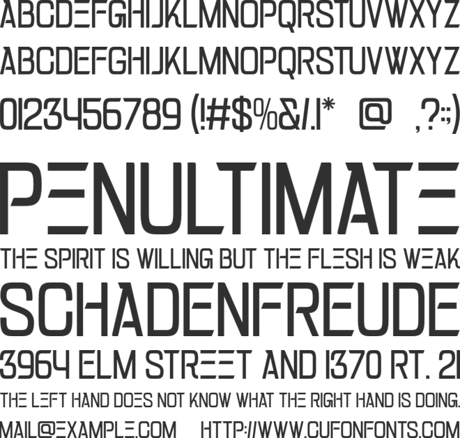 Race Track font preview