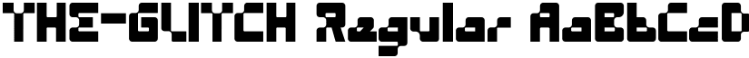 THE-GLITCH Regular font