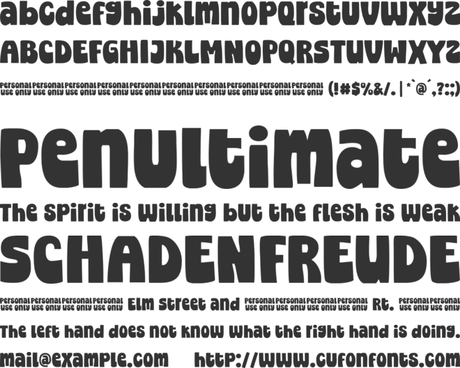 Super Raven font preview