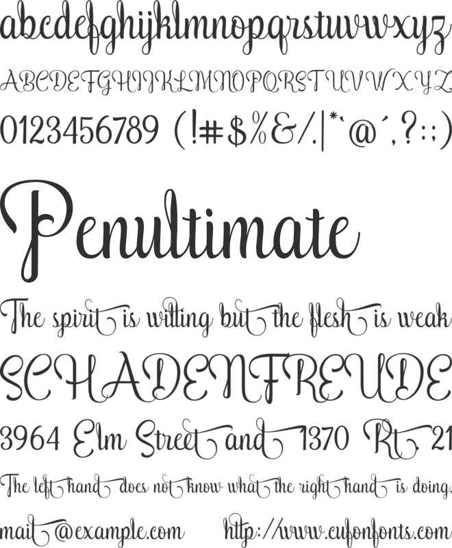 Amethyst Regular font preview