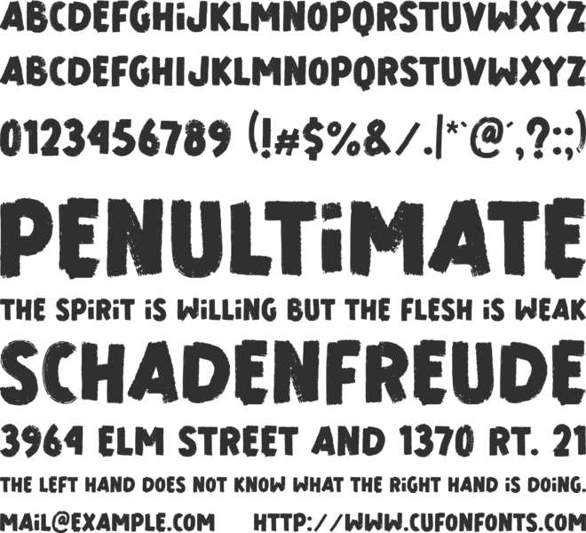 Sport Brand font preview