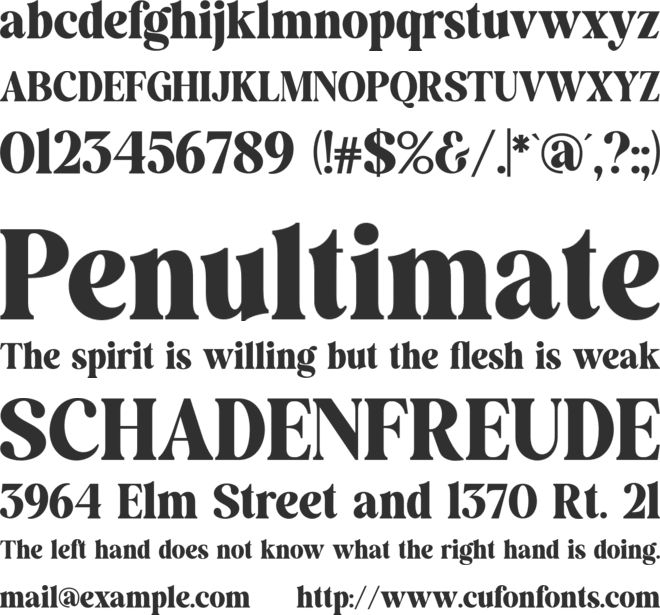 Remaid Typeface font preview