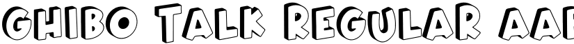 Ghibo Talk Regular font