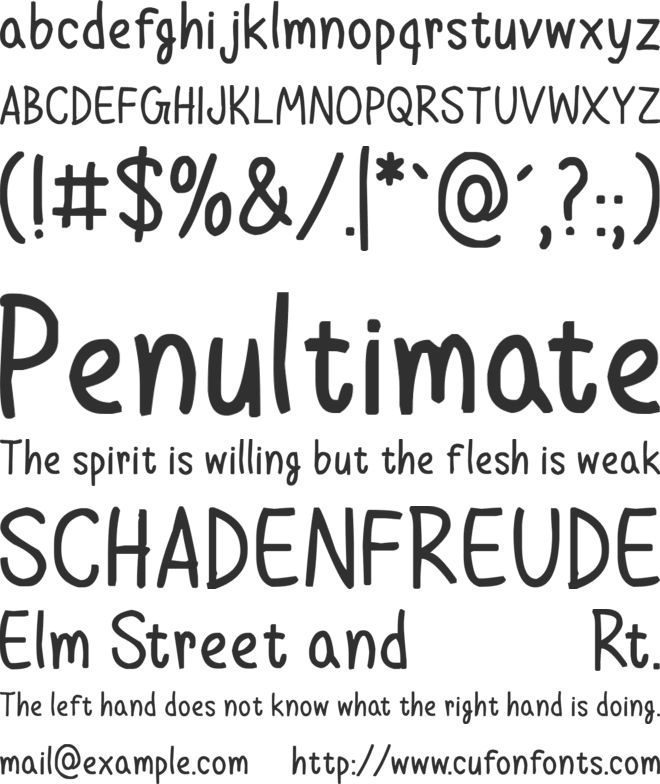 Christmas Gladness font preview