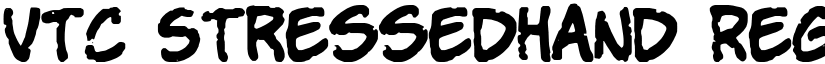 VTC StressedHand Regular font