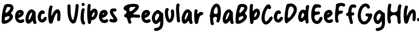 Beach Vibes Regular font