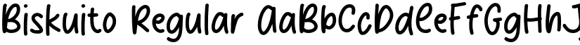Biskuito Regular font