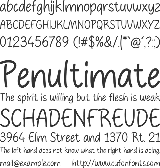 Cream Bread font preview