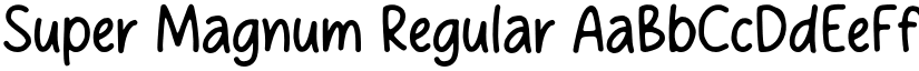 Super Magnum Regular font