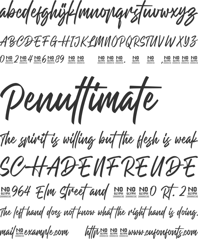 Blackson font preview