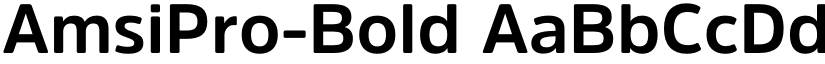 AmsiPro-Bold font