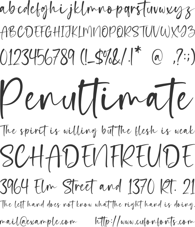 Beatme font preview