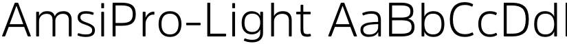 AmsiPro-Light font