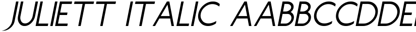 Juliett Italic font