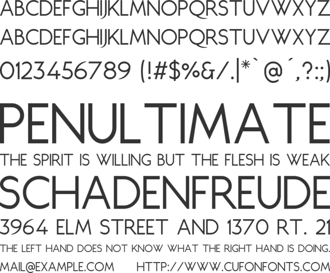 Juliett font preview