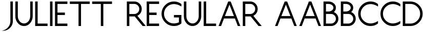 Juliett Regular font
