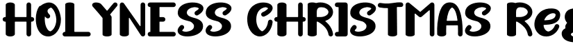 HOLYNESS CHRISTMAS Regular font