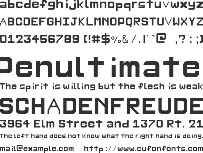 Liiny font preview