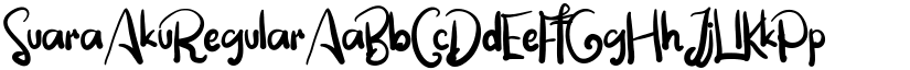 Suara Aku Regular font