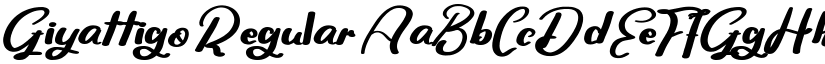 Giyattigo Regular font