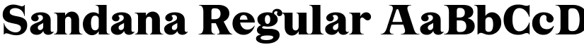Sandana Regular font
