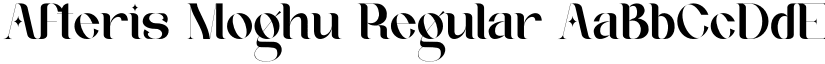 Afteris Moghu Regular font
