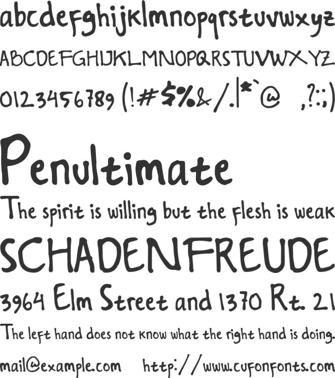 Delions font preview