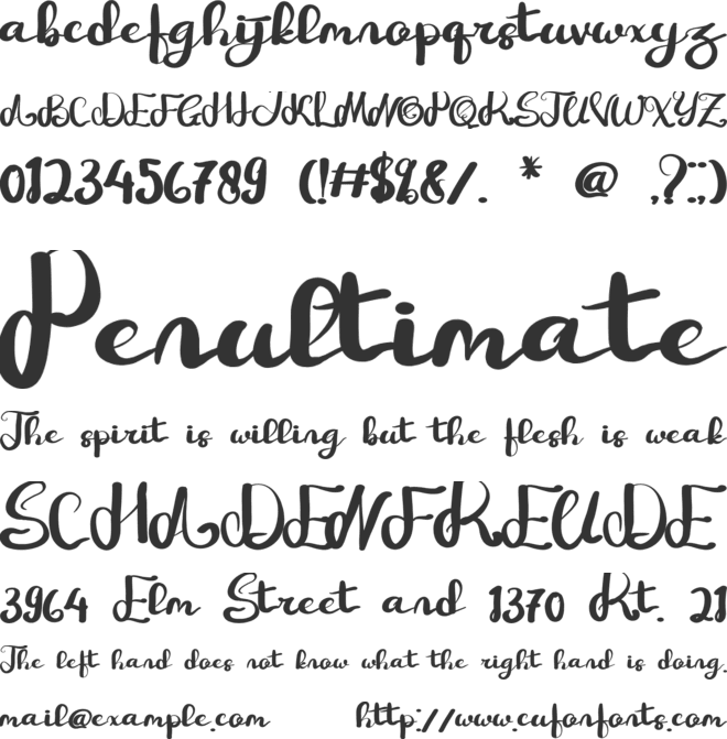 Angkasa font preview