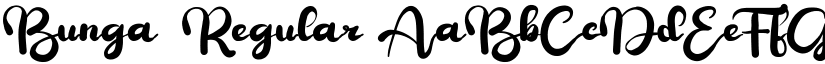 Bunga Regular font