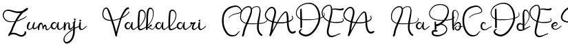 Zumanji Valkalari CANDEN font