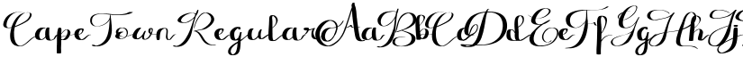 Cape Town Regular font
